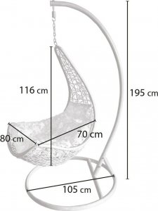 Trends Fotel wiszący RIMINI 4