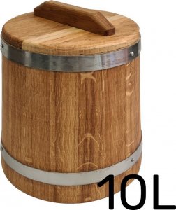 Beczka drewniana dębowa do kiszenia 10l 1