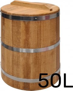 Beczka drewniana dębowa do kiszenia 50l 1