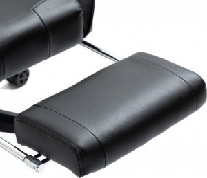 Fotel Ghost Chairs gamingowy GHOST 17 czarny z podnóżkiem 6
