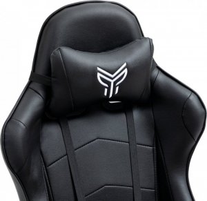 Fotel Ghost Chairs gamingowy GHOST 17 czarny z podnóżkiem 7