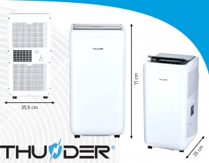 Klimatyzator Thunder KLIMATYZATOR 4W1 WIFI PRZENOŚNY 3,52KW APP THUNDER ZYGNIT ZESTAW 2