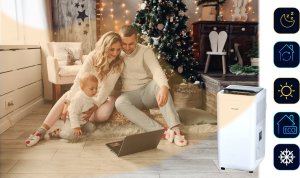 Klimatyzator Thunder KLIMATYZATOR 4W1 WIFI PRZENOŚNY 3,52KW APP THUNDER ZYGNIT ZESTAW 6