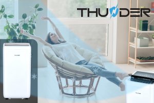 Klimatyzator Thunder KLIMATYZATOR 4W1 WIFI PRZENOŚNY 3,52KW APP THUNDER ZYGNIT ZESTAW 7