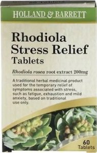 Holland & Barrett Holland & Barrett - Rhodiola Stress Relief, 200mg, 60 tabletek 1
