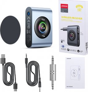 Transmiter FM Joyroom Joyroom samochodowy odbiornik Bluetooth 5.3 i zestaw głośnomówiący do portu AUX mini jack 3,5mm (JR-CB1) 14
