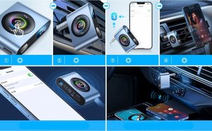 Transmiter FM Joyroom Joyroom samochodowy odbiornik Bluetooth 5.3 i zestaw głośnomówiący do portu AUX mini jack 3,5mm (JR-CB1) 15