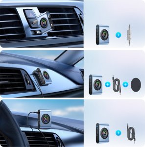 Transmiter FM Joyroom Joyroom samochodowy odbiornik Bluetooth 5.3 i zestaw głośnomówiący do portu AUX mini jack 3,5mm (JR-CB1) 18