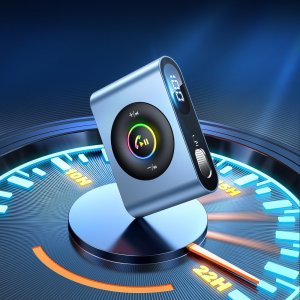 Transmiter FM Joyroom Joyroom samochodowy odbiornik Bluetooth 5.3 i zestaw głośnomówiący do portu AUX mini jack 3,5mm (JR-CB1) 2