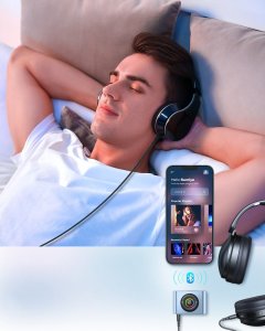 Transmiter FM Joyroom Joyroom samochodowy odbiornik Bluetooth 5.3 i zestaw głośnomówiący do portu AUX mini jack 3,5mm (JR-CB1) 3