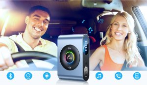 Transmiter FM Joyroom Joyroom samochodowy odbiornik Bluetooth 5.3 i zestaw głośnomówiący do portu AUX mini jack 3,5mm (JR-CB1) 8