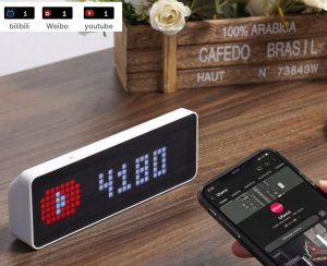 Stacja pogodowa Ulanzi Zegar Stacja Pogody WiFi PIXEL Clock TC001 9
