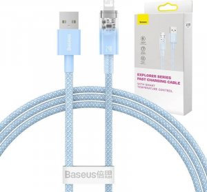 Kabel USB Baseus USB-A - Lightning 1 m Niebieski (CATS010003) 1