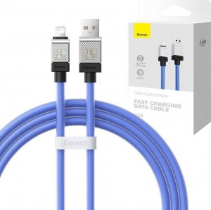 Kabel USB Baseus USB-A - Lightning 1 m Fioletowy (CAKW000403) 1