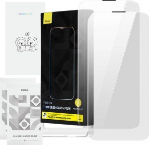 Baseus Szkło hartowane Baseus Corning do iPhone 13 Pro Max/14 Plus z filtrem przeciwpyłowym 1