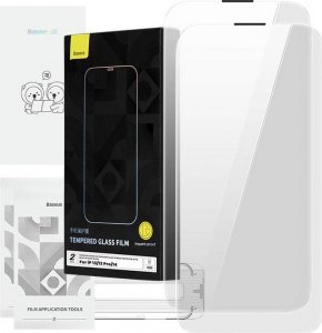 Baseus Szkło hartowane Baseus Corning do iPhone 13/13Pro/14 z filtrem przeciwpyłowym 1