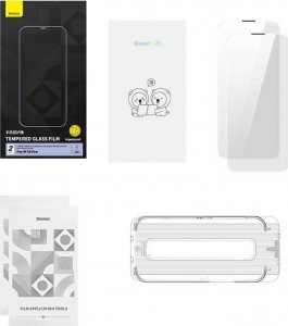 Baseus Szkło hartowane Corning do iPhone 14 Pro z filtrem przeciwpyłowym 7