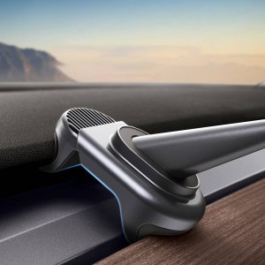 Baseus Uchwyt samochodowy elektryczny Baseus T-Space z ładowarką solarną (czarny) 4