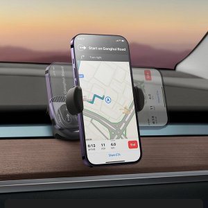 Baseus Uchwyt samochodowy elektryczny Baseus T-Space z ładowarką solarną (czarny) 9