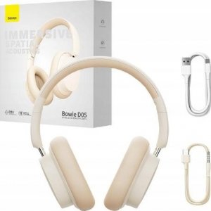 Słuchawki Baseus Bowie D05 kremowe 4