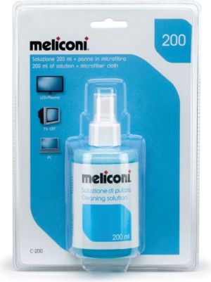 Meliconi Zestaw C-200 do czyszczenia ekranów (ściereczka + płyn) (621001BA) 1