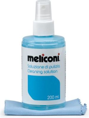 Meliconi Zestaw C-200 do czyszczenia ekranów (ściereczka + płyn) (621001BA) 2