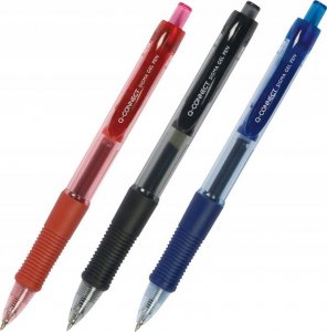 Q-Connect Długopis automatyczny żelowy Q-CONNECT 0,5mm (linia), zawieszka, czarny 2
