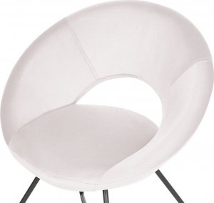 Beliani Fotel welurowy beżowy RACHEL 5