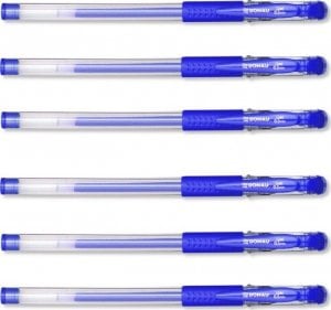 Donau Długopis żelowy 0,5mm Donau niebieski 6szt 1
