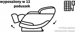 Activeshop Sakura fotel masujący Comfort Plus 806 szary 11