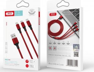 Kabel USB XO USB-C - USB-C 1.2 m Czerwony (GSM106763) 4