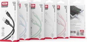 Kabel USB XO USB-A - Lightning 1 m Niebieski (GSM117359) 2