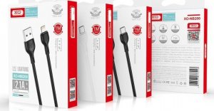 Kabel USB XO XO kabel NB200 USB - microUSB 1,0m 2.1A czarny 2