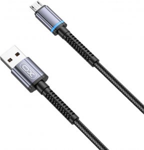 Kabel USB XO XO kabel NB215 USB - microUSB 1,0 m 2,4A czarny 1