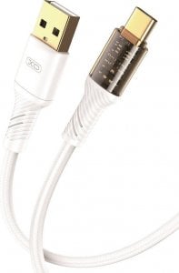 Kabel USB XO XO Clear kabel NB229 USB - USB-C 1,0 m 2,4A biały 1