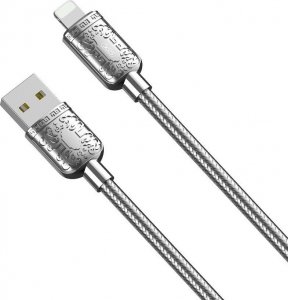 Kabel USB XO XO kabel NB216 USB - Lightning 1,0 m 2,4A srebrny 1