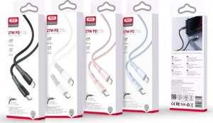 Kabel USB XO XO kabel NB-Q226A USB-C - Lightning 1m 27W różowy 2