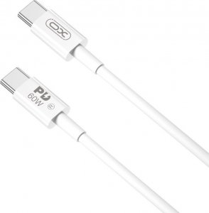 Kabel USB XO USB-C - USB-C 1 m Biały 1