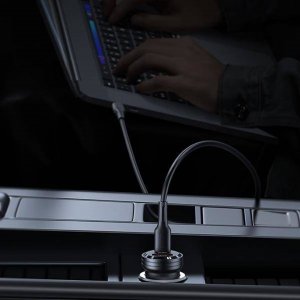 Ładowarka Usams Ładowarka samochodowa USAMS C35 USB-A+USB-C 45W Fast Charge fioletowy/purple (US-CC175) 6