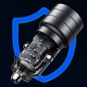 Ładowarka Usams Ładowarka samochodowa USAMS C36 USB-A+USB-C 95W Fast Charge fioletowy/purple (US-CC176) 23