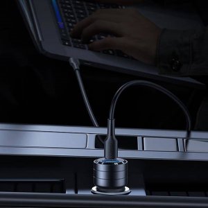 Ładowarka Usams Ładowarka samochodowa USAMS C36 USB-A+USB-C 95W Fast Charge fioletowy/purple (US-CC176) 6