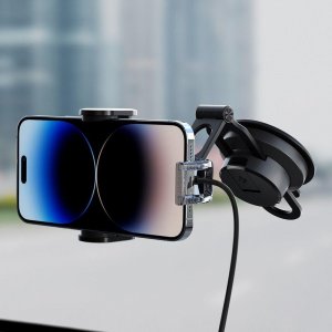 Ładowarka Spigen SPIGEN UTS35W ONETAP UNIVERSAL WINDSHIELD & DASHBOARD CAR MOUNT WIRELESS CHARGER BLACK 8