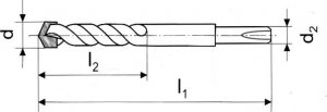 Wiertło ARTPOL WIERTŁO SDS PLUS 24x 600mm 2