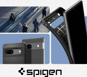 Spigen Etui ochronne na telefon Spigen Rugged Armor do Google Pixel 7a Matte Black 6