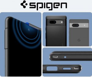 Spigen Etui ochronne na telefon Spigen Rugged Armor do Google Pixel 7a Matte Black 7