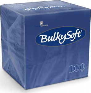 Bulkysoft Serwetki BulkySoft 24x24cm 2w celulozowe granatowe (100) 3