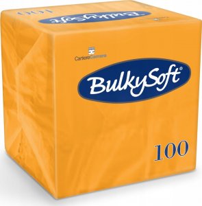 Bulkysoft Serwetki BulkySoft 24x24cm 2w celulozowe pomarańczowe (100) 1