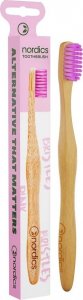 Nordics Bamboo Toothbrush bambusowa szczoteczka do zębów Pink 1