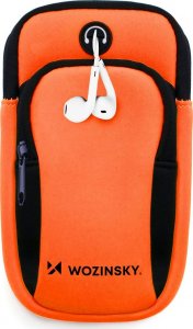 Wozinsky Opaska na telefon do biegania armband pomarańczowa Opaska na telefon do biegania armband pomarańczowa 2