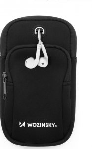 Wozinsky Opaska na telefon do biegania armband czarna Opaska na telefon do biegania armband czarna 2